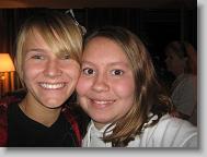 Me and Anna at the condos. I love her bow! :)